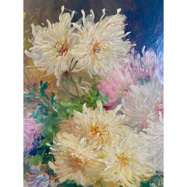E. Coppenolle, Floral Still Life, 1800s, Oil on Canvas, Framed For Sale - Image 7 of 13
