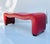 Red 1990s Modern Organic Eco-Leather Bench For Sale - Image 8 of 8