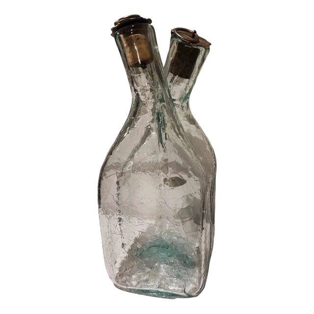 Double Decanter from Danvikshyttan, Sweden, 1890s For Sale