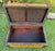 Wood Vintage 29.5” Split Bamboo Trunk With Pierced Brass Gallery Trim For Sale - Image 7 of 12