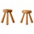 Brown Stools by Ingvar Hildingsson, Sweden, 1970s, Set of 2 For Sale - Image 8 of 8