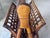 Brown Tortoise Shell Burnt Bamboo Magazine Rack, Folding, 2 Tier For Sale - Image 8 of 11