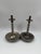 Mid-Century Brushed Chrome Bobbin Candlestick Holders Set Taper by Stoff Nagel, 1950s, Set of 2 For Sale - Image 14 of 15