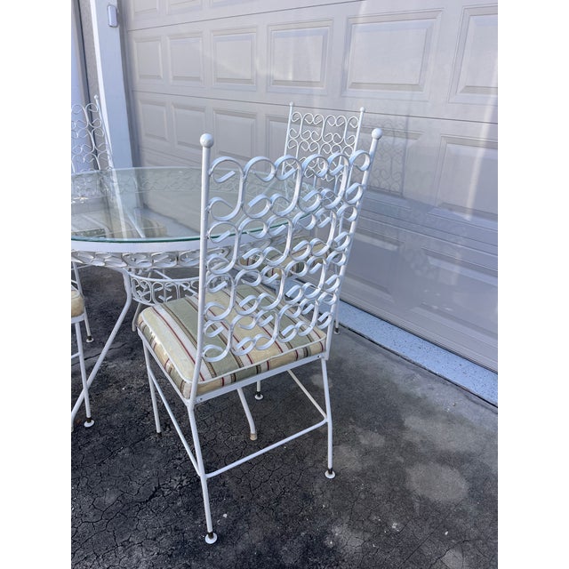 Mid-Century Arthur Umanoff Wrought Iron Patio Set For Sale - Image 11 of 11