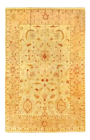 Pasargad Beige-Colored Hand-Knotted Fine Agra Rug 12' X 18'