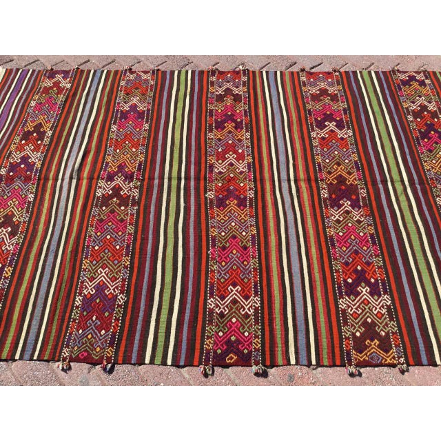 Vintage Striped Kilim Rug Chairish