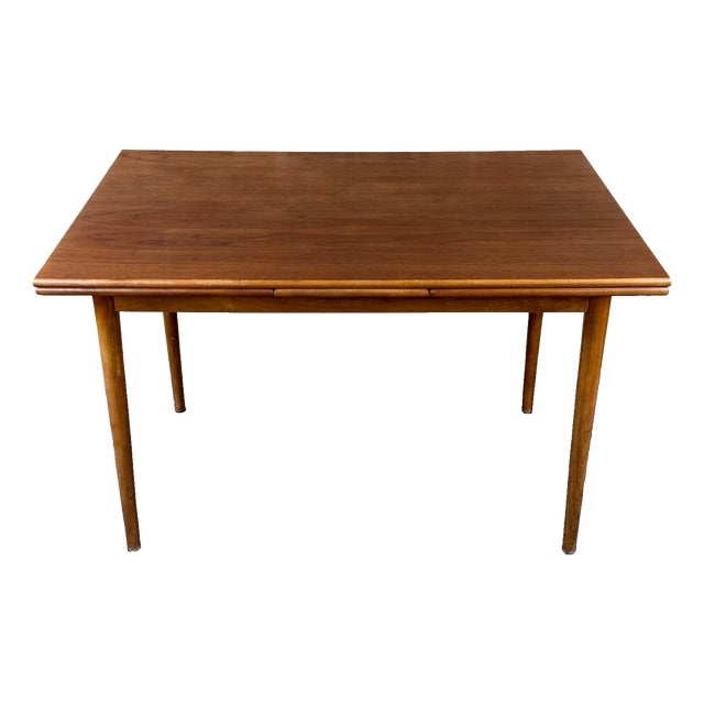 Vintage Danish Teak Dining Table, 1960s For Sale