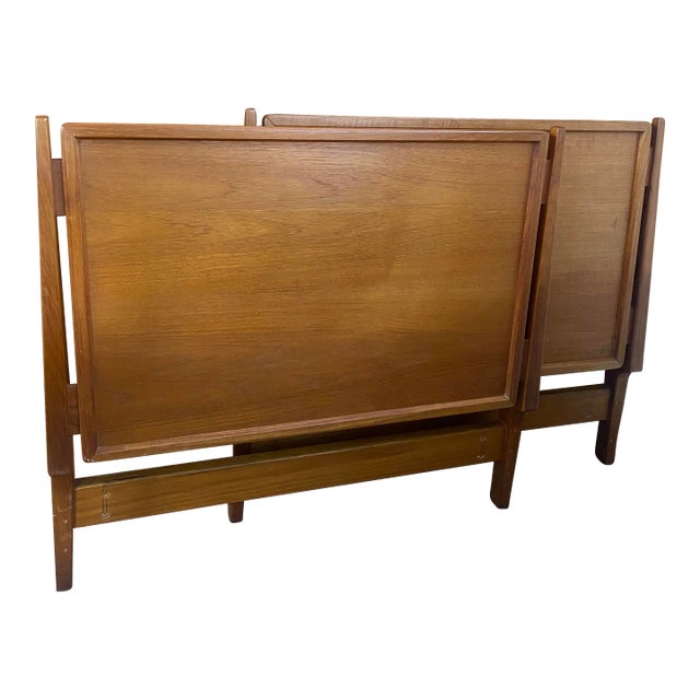 1950s Pair of Danish Teak Headboards by Ib - Kofod Larsen For Sale