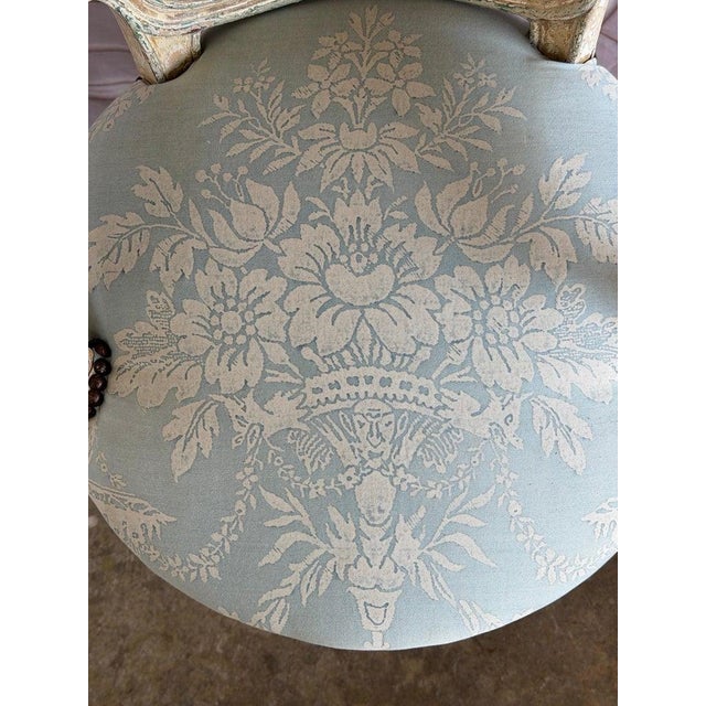 French Louis XV Fauteuil Vanity Chair, Beechwood, Circa 1880-1900 For Sale - Image 10 of 16