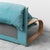 Wood 3-Seater Sofa in Blue Fabric and Wood in the style of Alvar Aalto, 1970s For Sale - Image 7 of 10