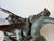 Bronze Vintage Léela Art Sculptural Bronze Ballet Dancers Dining Table Base With Beveled Glass Top For Sale - Image 8 of 13