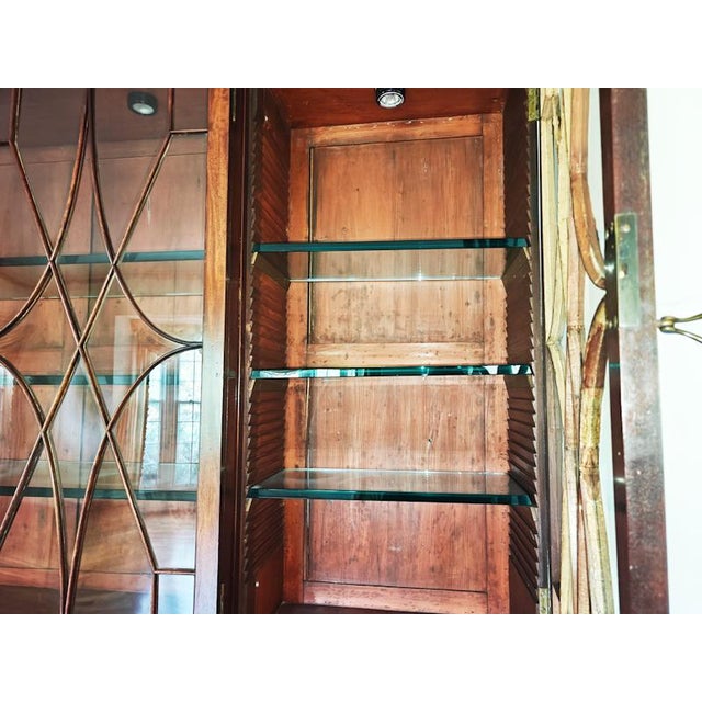 Ceramic Vintage Custom Monumental Breakfront Cabinet For Sale - Image 7 of 11