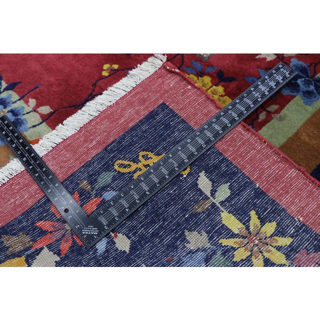 Early 20th Century Antique Chinese Art Deco Rug - 08'10 x 11'06 For Sale - Image 5 of 8