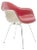 Mid-Century Red Leather Dax Dining Chair by Charles & Ray Eames for Herman Miller For Sale