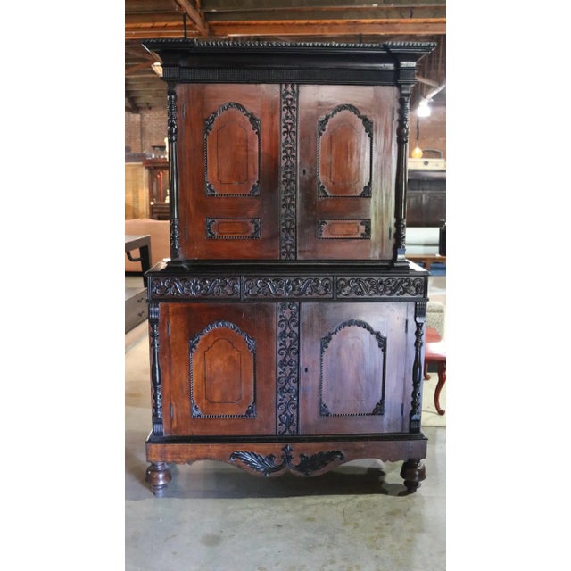 Satin Wood and Ebony Wood Cupboard For Sale - Image 12 of 12