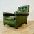 19th Century English Green Leather Club Chair For Sale - Image 9 of 18