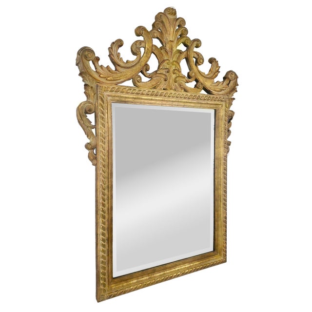 Offering an outstanding vintage John Richard beveled wall mirror, circa Late 20th Century. This beautiful wall mirror is...