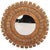 A stunning convex mirror featuring hand painted glass inlays. This mirror is one of a kind drawing influence from Line...