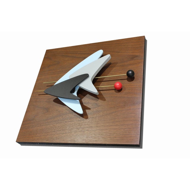 Mid-Century Modern Mid Century Modern Boomerangball Sculpture Abstract Wall Art For Sale - Image 3 of 8