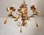 Vintage Venetian Three-Light Chandelier with Murano Glass Drops, 1960s For Sale - Image 10 of 18