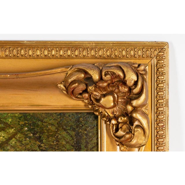 20th Century American River Landscape, Oil on Canvas by Mary Elizabeth King. For Sale - Image 4 of 5