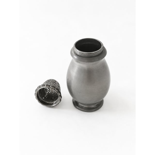 Art Deco Pewter Sugar Shaker Muffineer by Ib Just Andersen & GAB, 1931 For Sale - Image 6 of 8