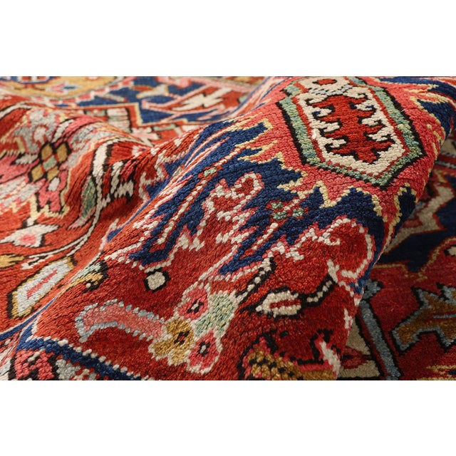 Late 19th Century Persian Heriz Rug, 08'03 X 11'11 For Sale In Dallas - Image 6 of 10