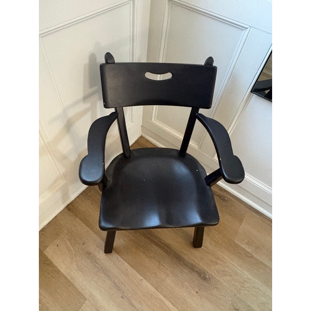 Herman DeVries 1930s Solid Cushman Colonial DeVries Maple Dining Chairs Set of 6 For Sale - Image 4 of 8