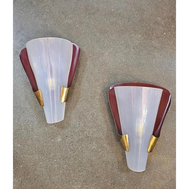 Mid-Century Modern Brass Sconces from Stilnovo, 1950s, Set of 2 For Sale - Image 3 of 12