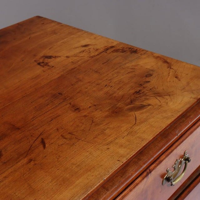 Early 19th Century Antique Chippendale Cherry Graduated 4-Drawer Chest C1800 For Sale - Image 5 of 13