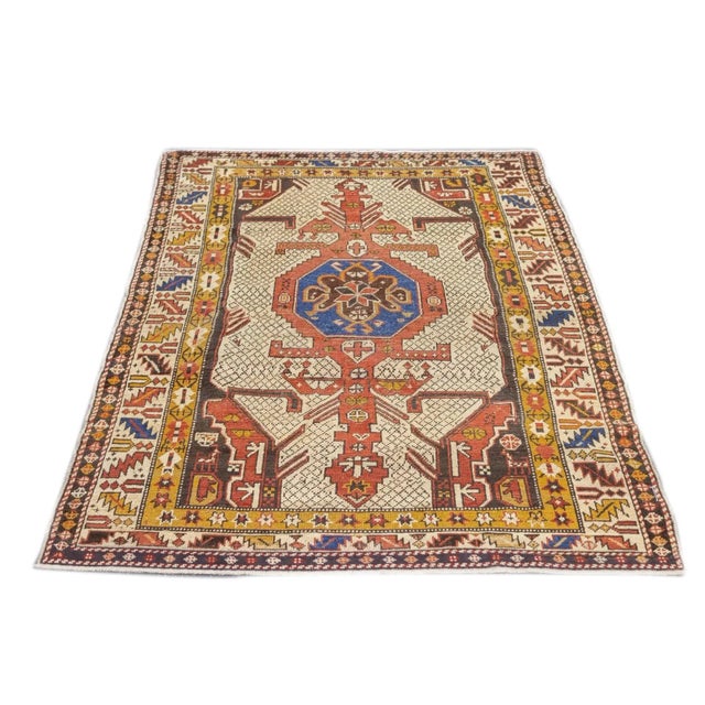 Antique Shirvan Rug 3'10'' x 5'10'' For Sale - Image 4 of 12