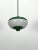 Mid-Century Green Lacquer and Milk Glass Pendant, Italy, 1950s For Sale - Image 4 of 10