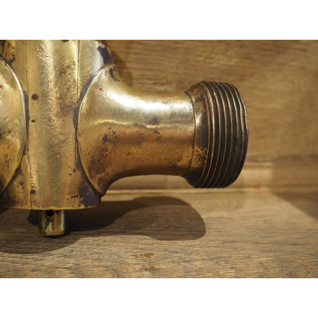 A Heavy Circa 1850 French Gilt Bronze Dolphin Form Fountain Spout For Sale - Image 4 of 12