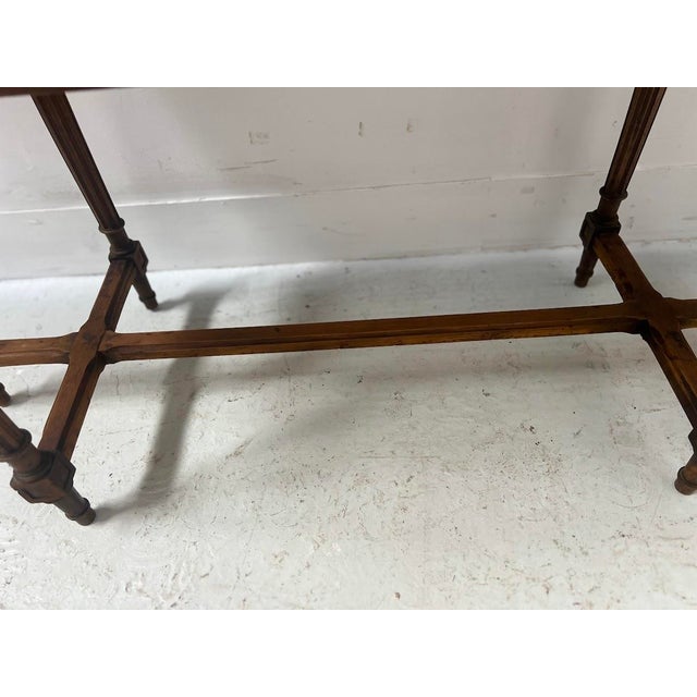 Louis XVI Style Beechwood Bed Bench, 20th Century For Sale - Image 10 of 13