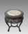 Early 20th Century Antique Chinese Carved Rosewood and Beige Marble Plant Display Stand/Pedestal, Side Table, or Stool For Sale - Image 5 of 10