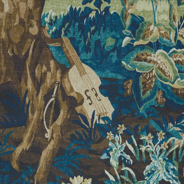 Not Yet Made - Made To Order Schumacher X Johnson Hartig La Forêt 3 Panel Set In Autumn Green Forest For Sale - Image 5 of 6