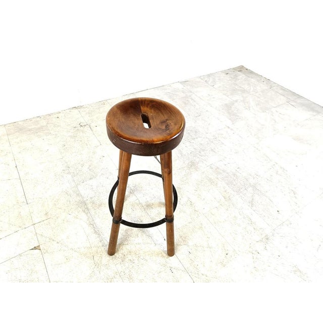 Brutalist Bar Stool, 1960s For Sale - Image 10 of 11
