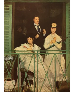 1949 After Edouard Manet "The Balcony" First Edition Parisian Full-Color Print