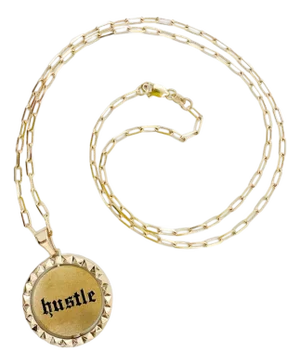 Hustle/Flow Coin Flip Pendant by Anjalé