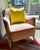 Outdoors and Indoors Contemporary Lemon Yellow Square Pillows by Arlene Angard, Set of 2 For Sale In New York - Image 6 of 8