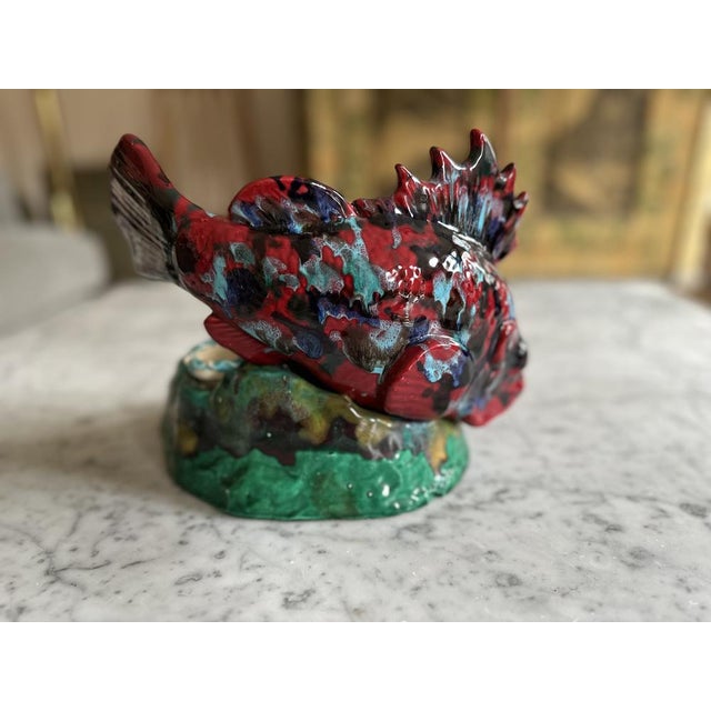 1950s Ceramic Fish in the style of Vallauris, 1950s For Sale - Image 5 of 16