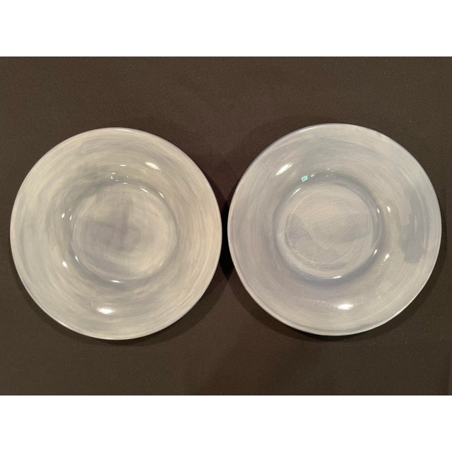 Blue Pottery Barn Sausalito Dishes in Slate Blue - Set of 12 For Sale - Image 8 of 12