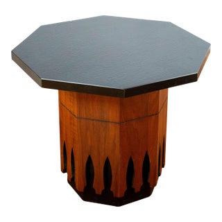 Vintage Harvey Probber Attr. Walnut Side Table For Sale