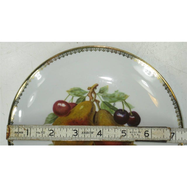Late 19th Century 3 Plates German Bavaria, Fruit Plaque, Transfer Ware, Still Life For Sale - Image 9 of 12