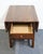 1980s Ethan Allen Country Craftsman Solid Pine Early American Shaker Style 37" Drop Leaf Accent End Table 19-8304 - 219 Medium Brown Finish For Sale - Image 5 of 17