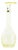 Tall Vintage Crystal Vase in Straw-Yellow with Bulbous Body, Austria, 1950s For Sale