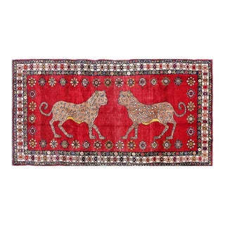 Pasargad DC Fine Hand Knotted Cheetah Rug For Sale