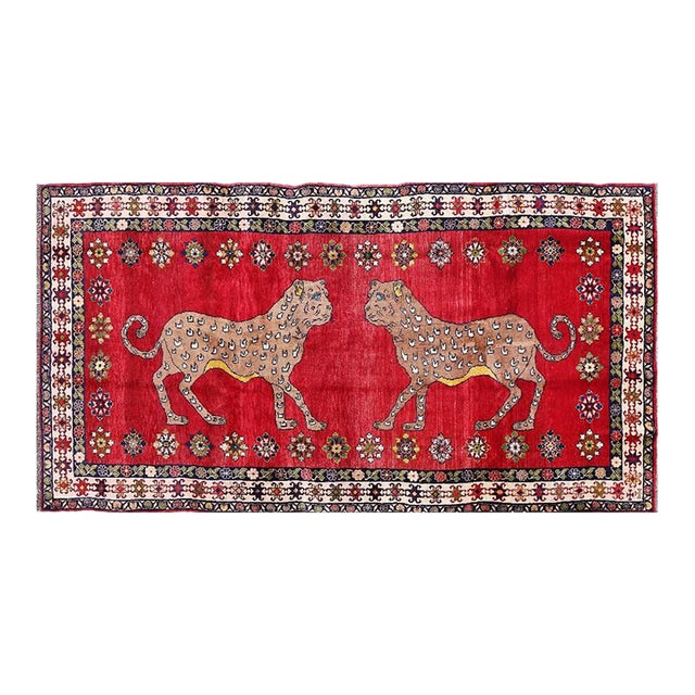 Pasargad DC Fine Hand Knotted Cheetah Rug For Sale