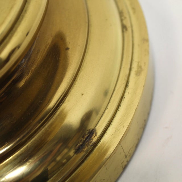 American Large 1960s Brass Neoclassical Rembrandt Table Lamp For Sale - Image 3 of 4