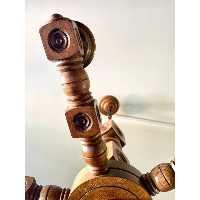 Brown French Basque Pendant Light, 1960 For Sale - Image 8 of 10